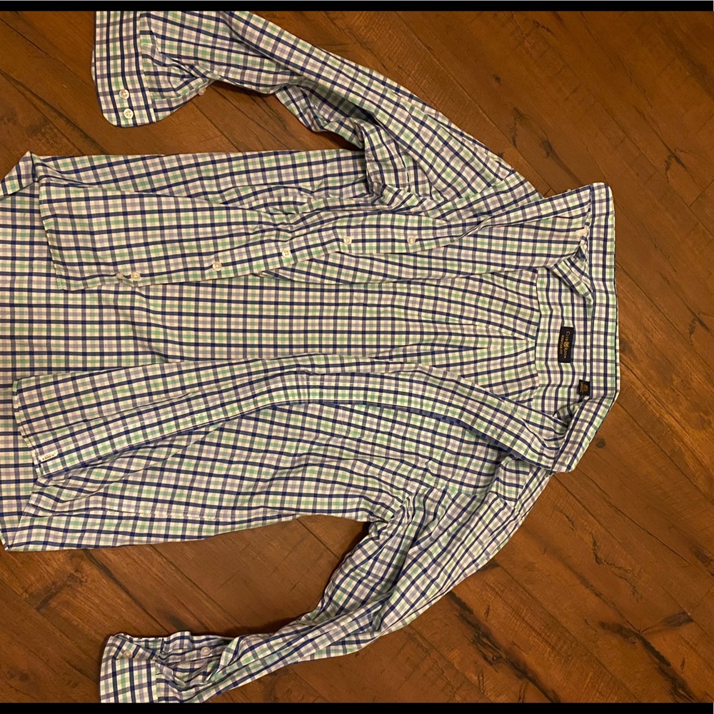 Club room button down very nice plaid